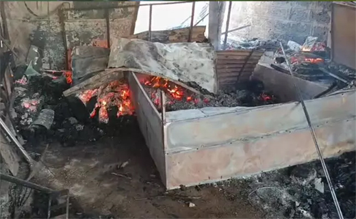 Man set fire